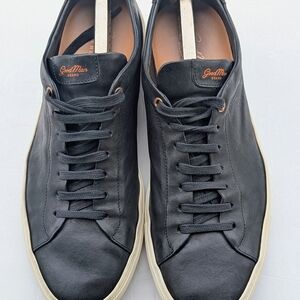 Good Man Brand Black Leather Low-Top Sneakers